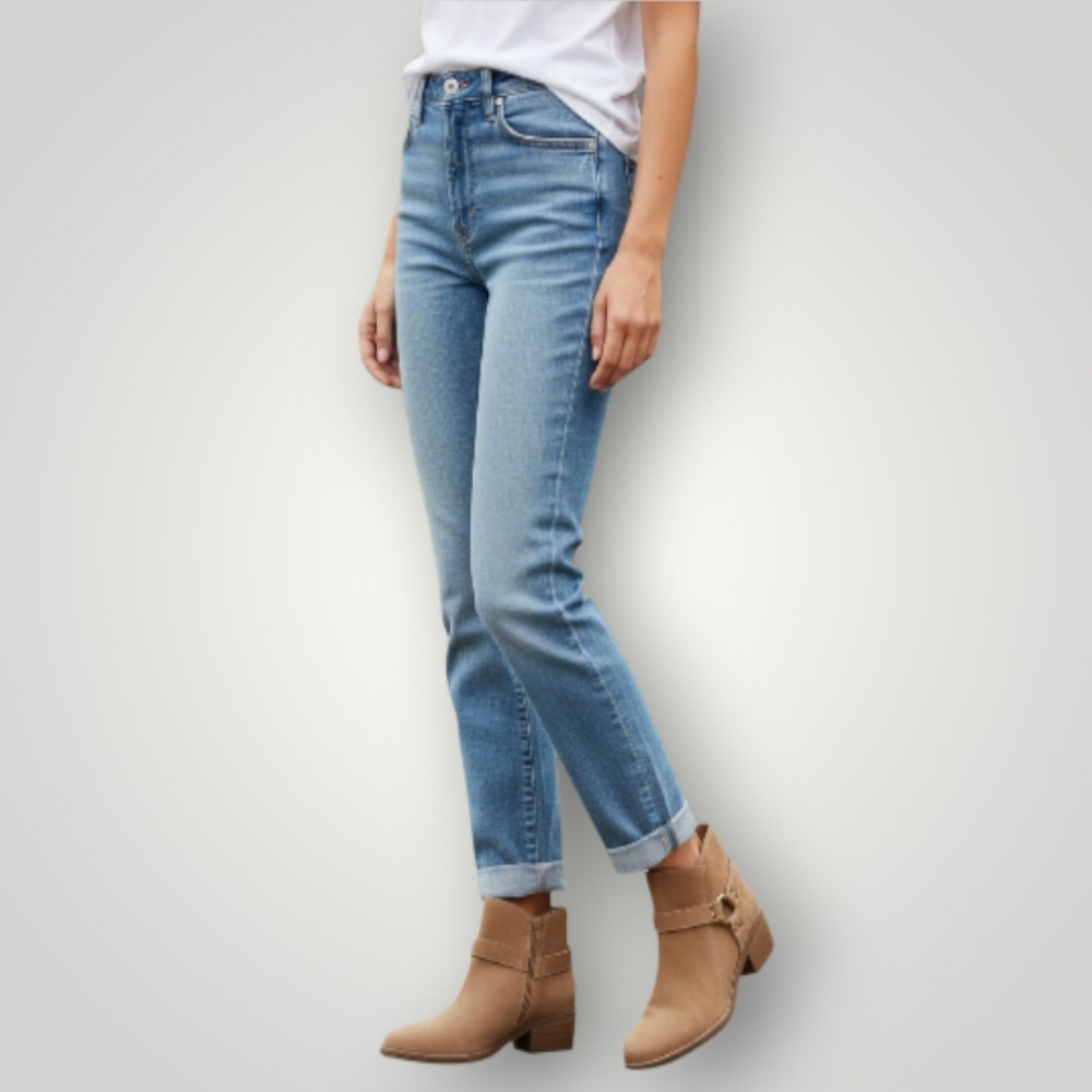 House of Harlow 1960 Altossa Leather Ankle Boots Women’s 7.5M Beachwood Tan Sued